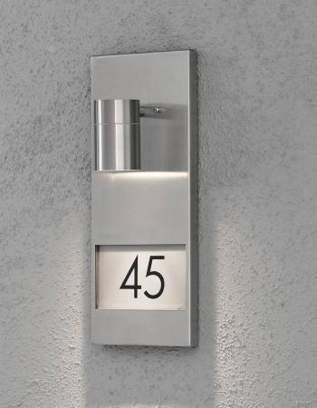 Konstsmide 7655-000 Modena Hausnummern- und Wandleuchte aus Edelstahl